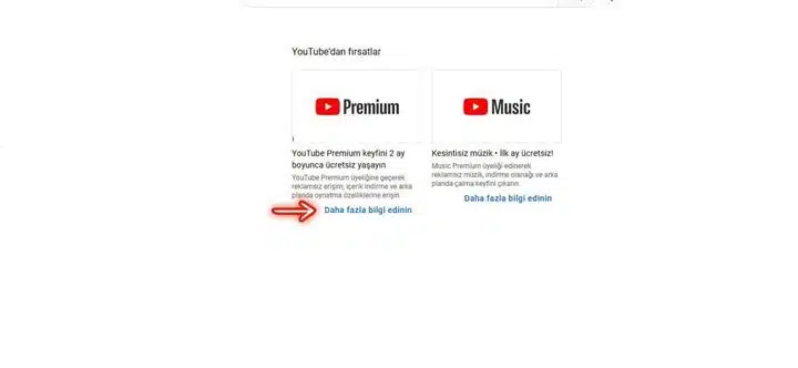 YouTube Aile Premium için ücretli üyelik seçenekleri